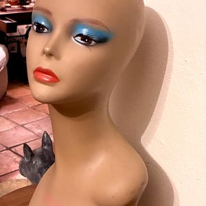 ヴィンテージ ガラス製 マネキン ヘッド インテリア ディスプレイ 頭部 青① Amazon.co.jp: ヴィンテージ ガラス製 マネキンヘッド トルソー