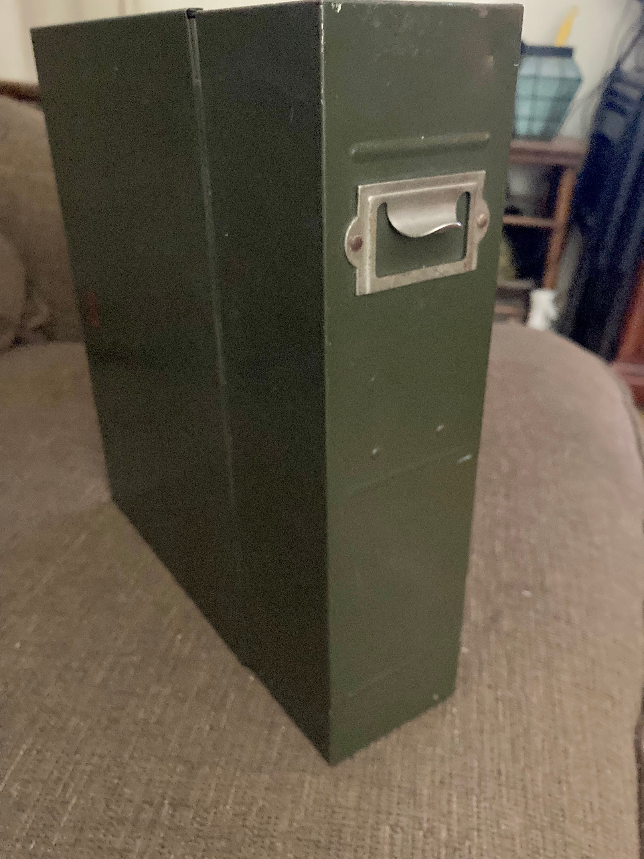 Vintage Metal File Box Weis Metal Bookcase File Box Etsy