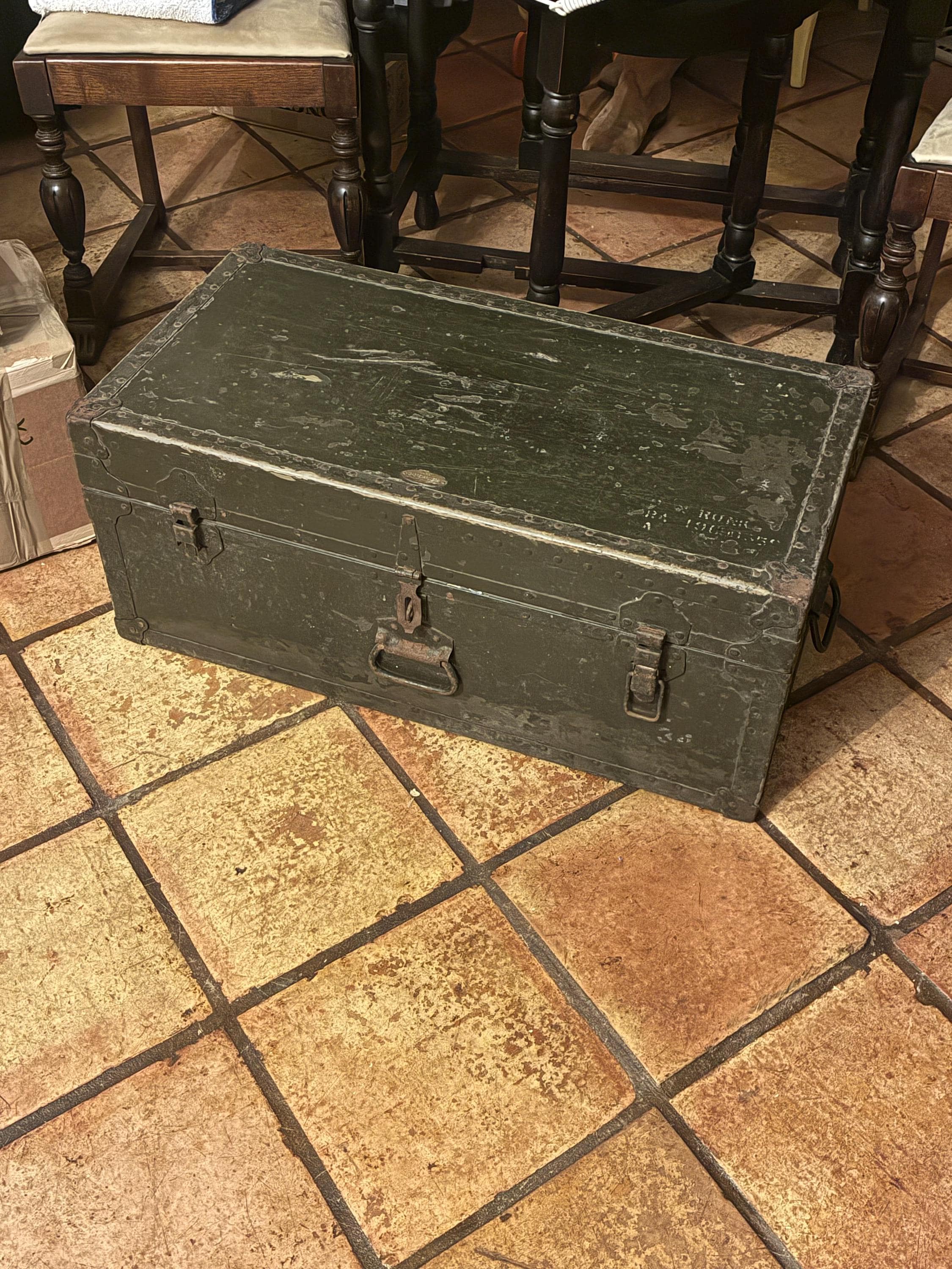 その他 40's Vintage trunk case Vintage Travel Trunk, 1940s for sale at Pamono