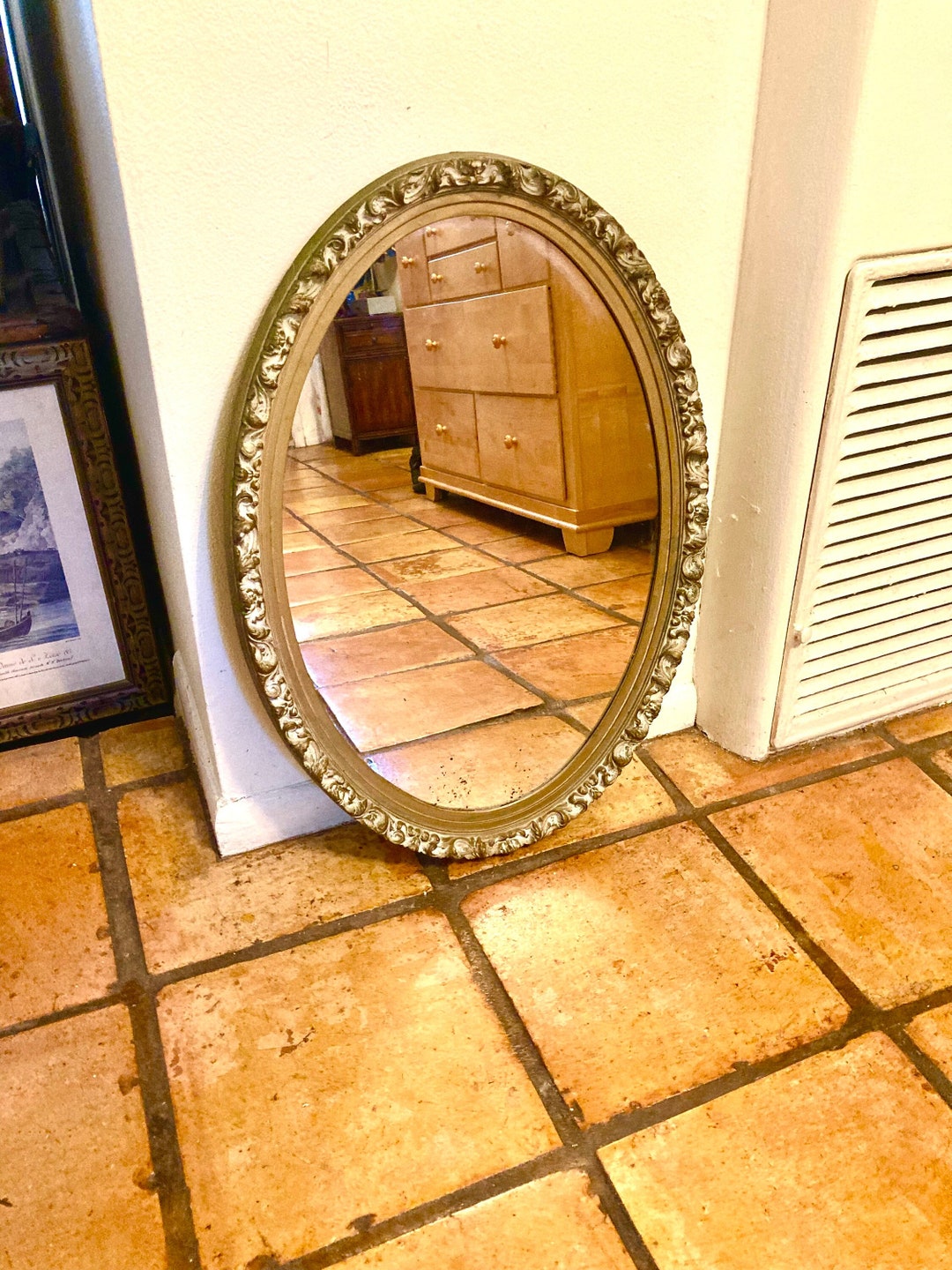 Vintage Hollywood Regency Style Mirror, Regency Style Mirror ...