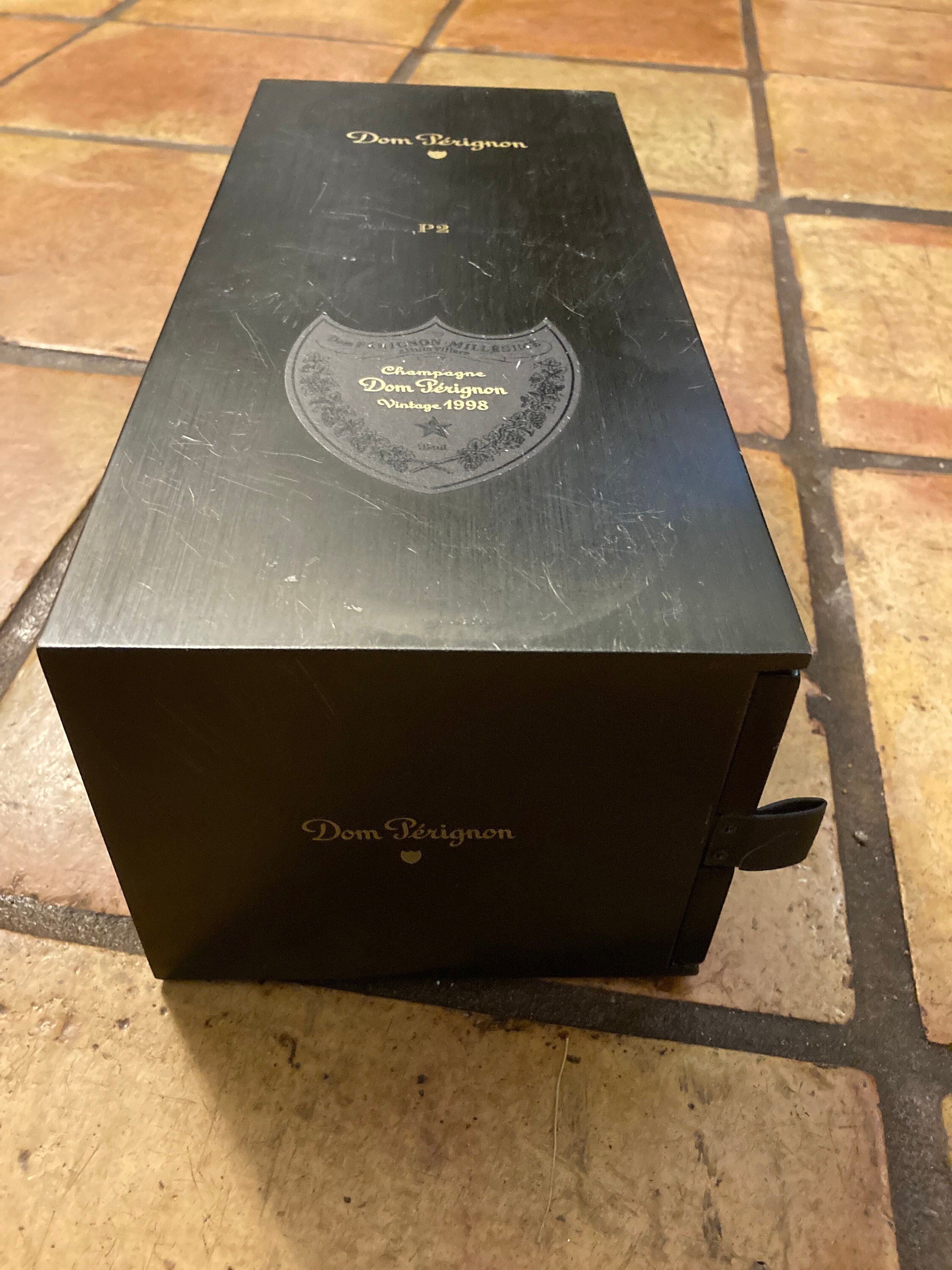 1998 Dom Perignon Champagne Box, Dom Perignon 1998 Metal and