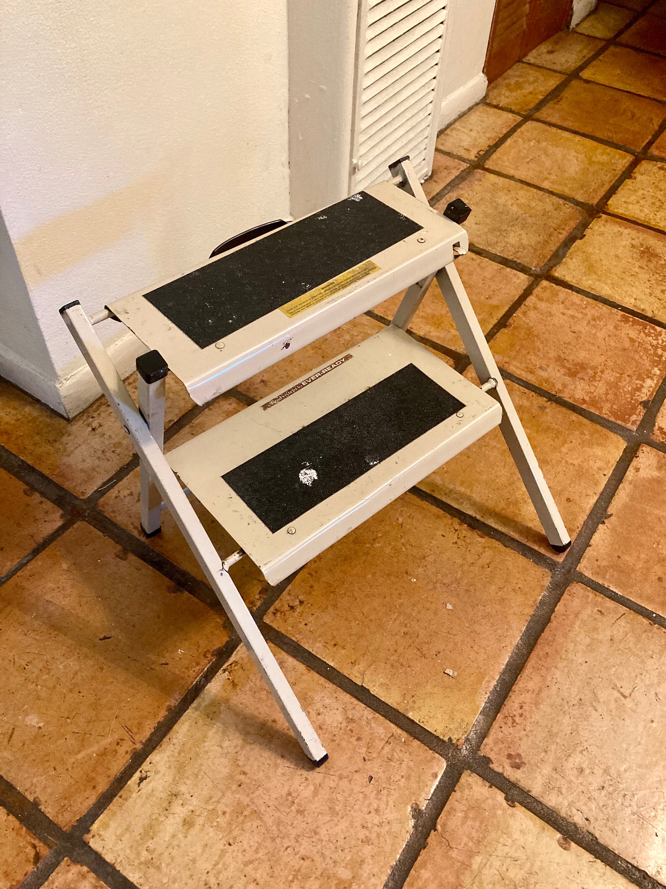 Metal folding step stool deals