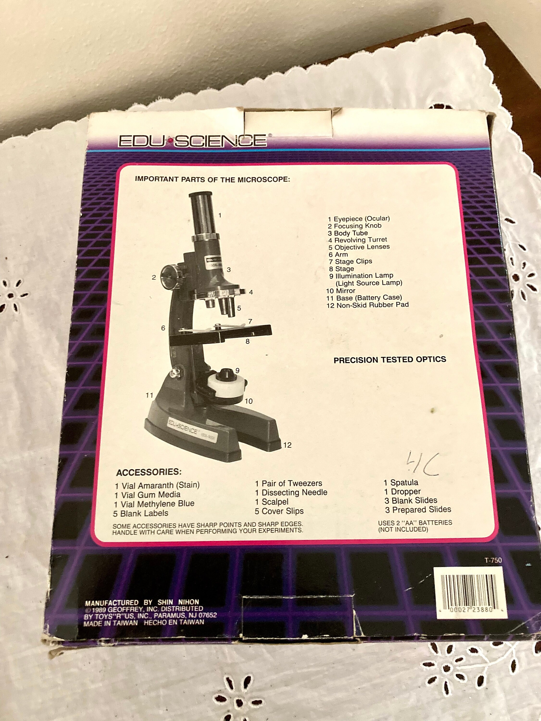 Vintage Microscope Set From Edu Science EDU Science Toy - Etsy