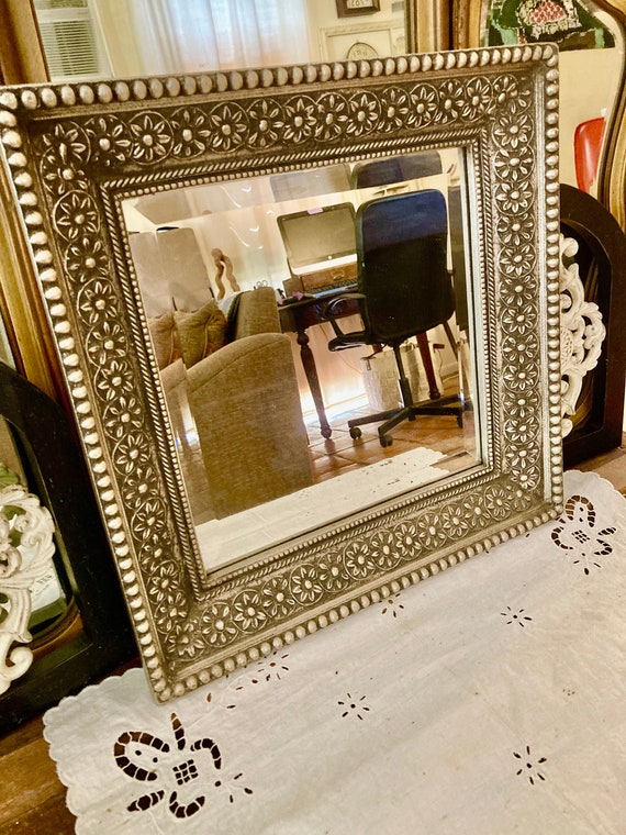 Beveled Glass Frame Mirror