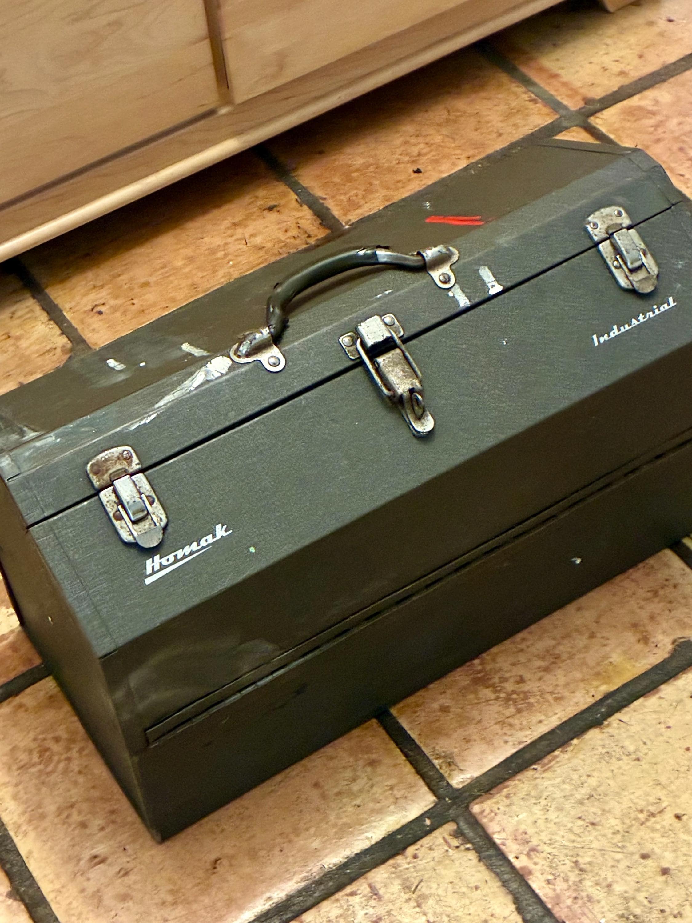 Vintage Homak Industrial Toolbox – 22” Steel Tool Chest With