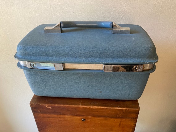 MidCentury Luggage, Samsonite Train Case, MidCentu