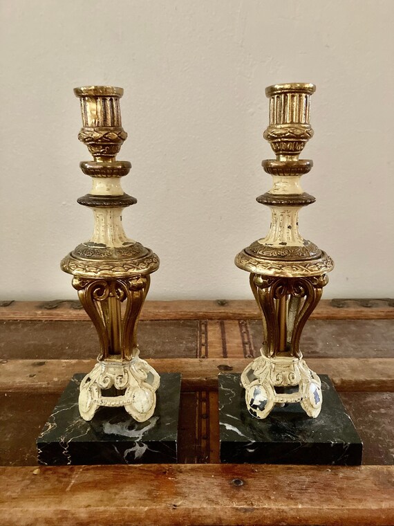 Antique candlestick lamps deals