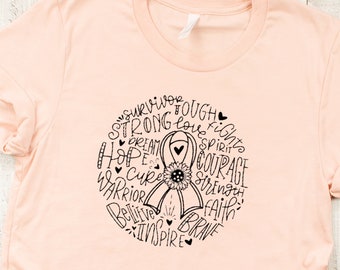 Cancer warrior  t-shirt - cancer awareness t-shirt - cancer survivor - fight for cancer - gift for her