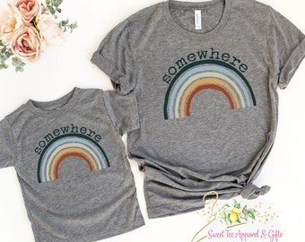 Rainbow t-shirt - Youth girls rainbow shirt - Graphic t-shirt - Gift for girl - t-shirt