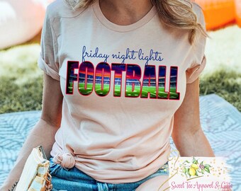 Football t-shirt - Friday night lights - Sports mom t-shirt - Football mom tshirt - Football fan  - Gift for her
