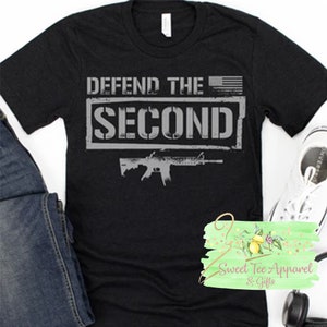 Defend the Second - 2nd amendment t-shirt - Shall not be infringed - America flag - Pro gun - gun rights - Men's shirt
