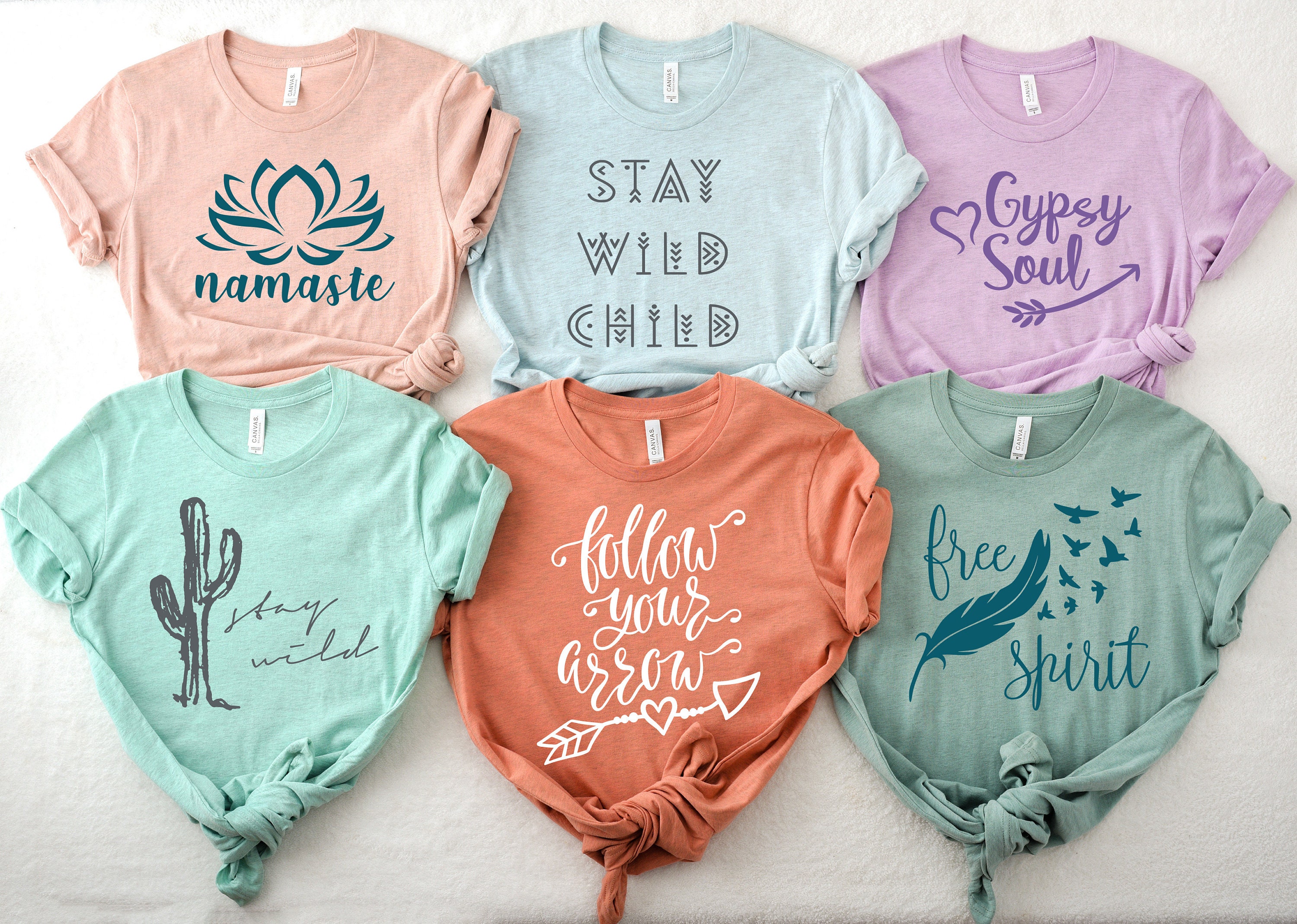 Boho tshirt bohemian sayings hippie style tshirts stay Etsy