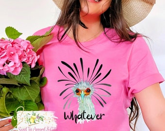 Whatever bird t-shirt - Cute secretary bird shirt - Whatever t-shirt gift - Women's shirt - Bird shirt