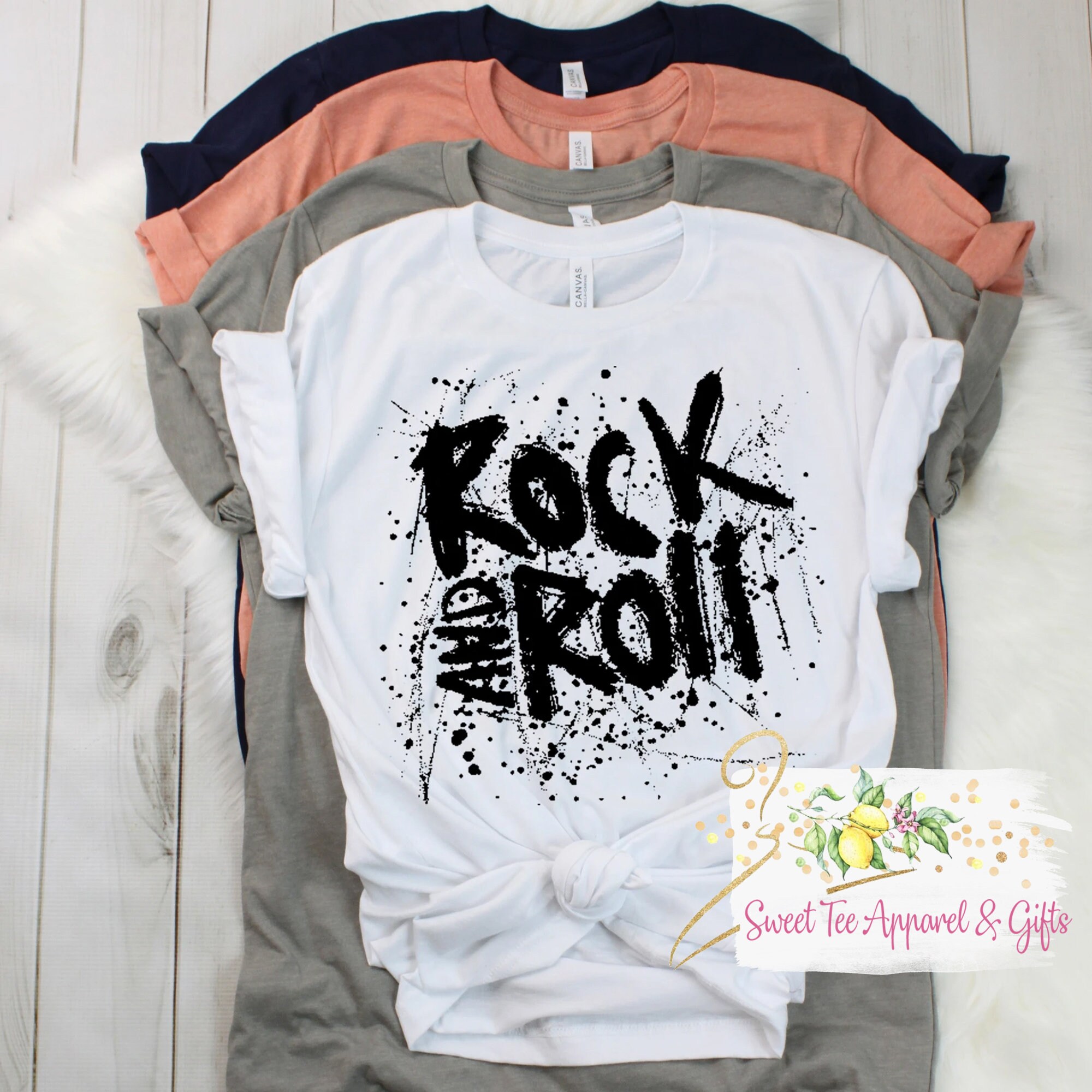Discover Rock and Roll t-shirt, Ladies Graphic t-Shirt