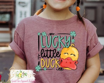 Lucky little duck toddler t-shirt - duck shirt - cute youth shirt - Birthday toddler shirt - Gift for toddler shirt