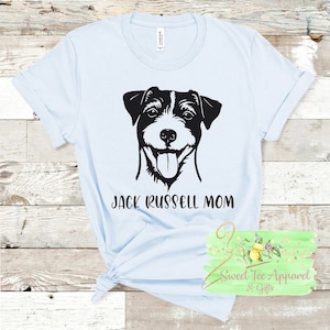 Jack Russell mom t-shirt - Dog mom  - Jack Russell dog - women&#39;s shirt - gift for her - Fur mama - Dog mama - Jack Russell owner