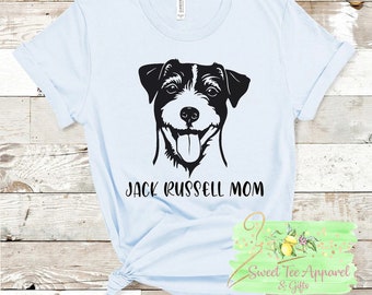 Jack Russell mom t-shirt - Dog mom  - Jack Russell dog - women's shirt - gift for her - Fur mama - Dog mama - Jack Russell owner