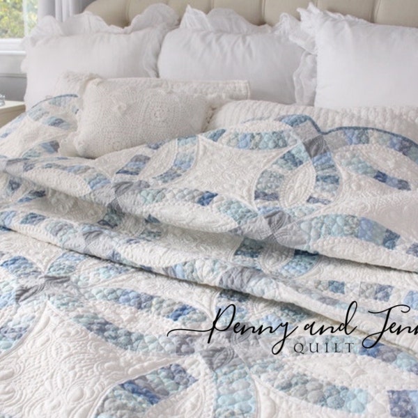 Wedding Ring Quilt Etsy