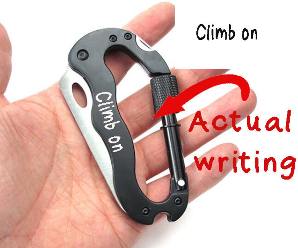 Carabinerengraved Carabinerlarge Carabinerpersonalized Etsy