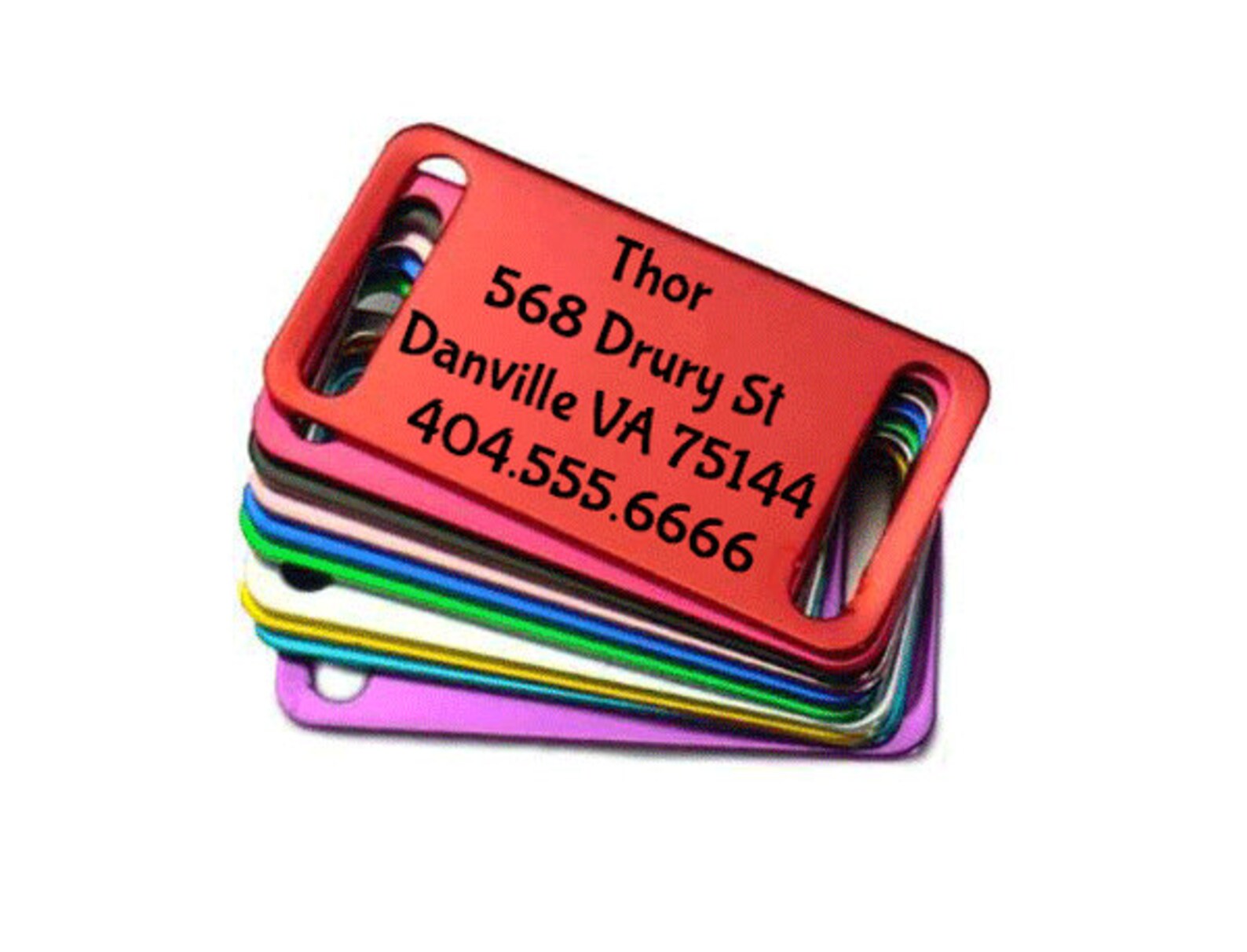 Customized Pet ID Tag Slide on Dog ID Tag Slide on Collar Pet Etsy