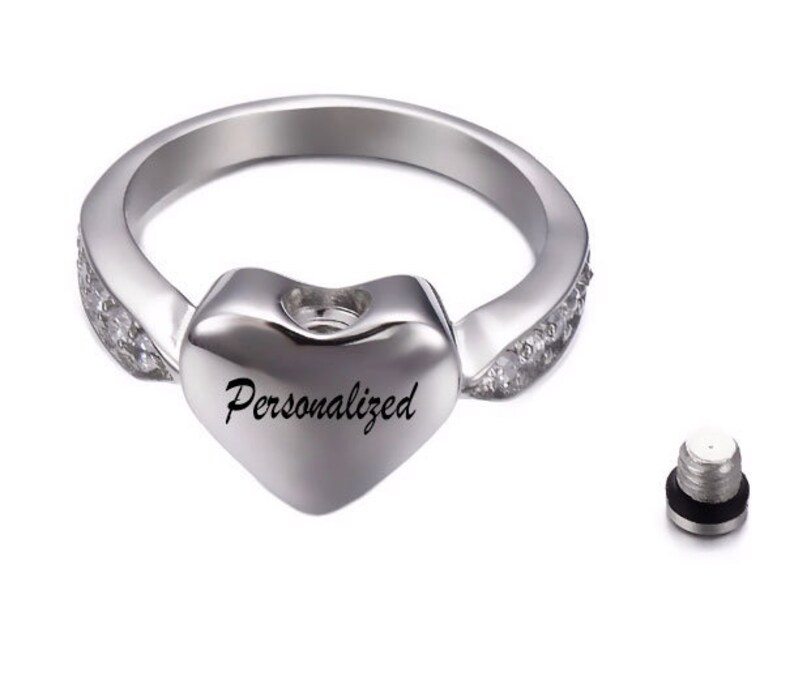 Pet Keepsake Ringpet Urn Ringmemorial Jewelryremembrance Etsy