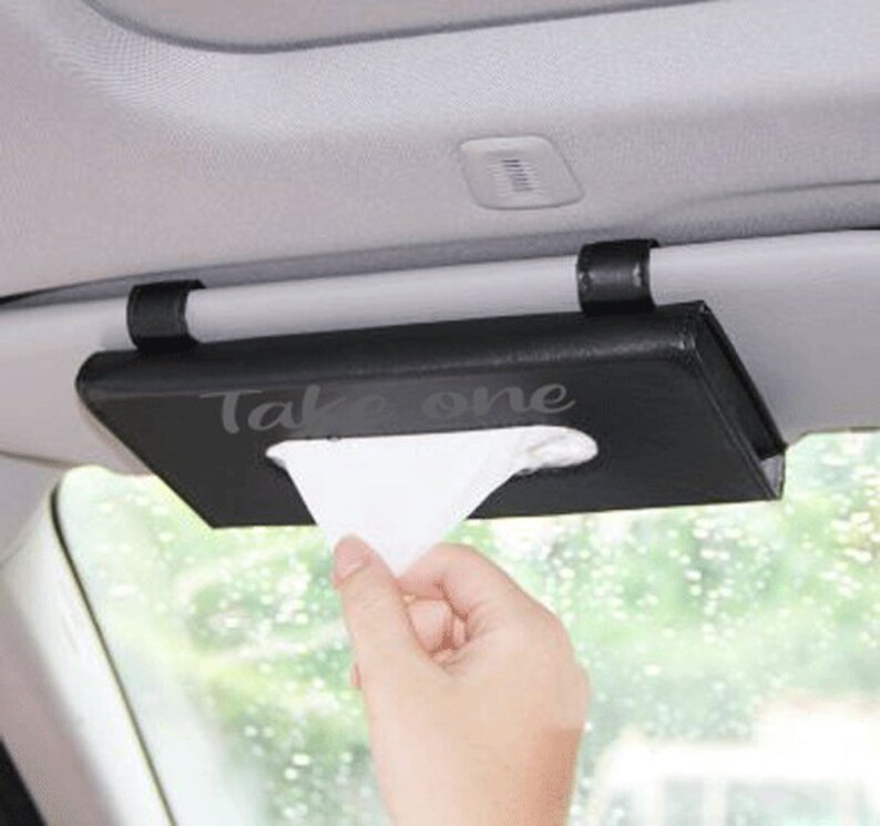 Visor Tissue Box Holder Car Tissue Holder Custom Tissue Holder Etsy