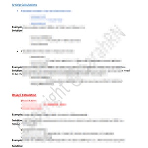 Dosage Calculation for Nursing School