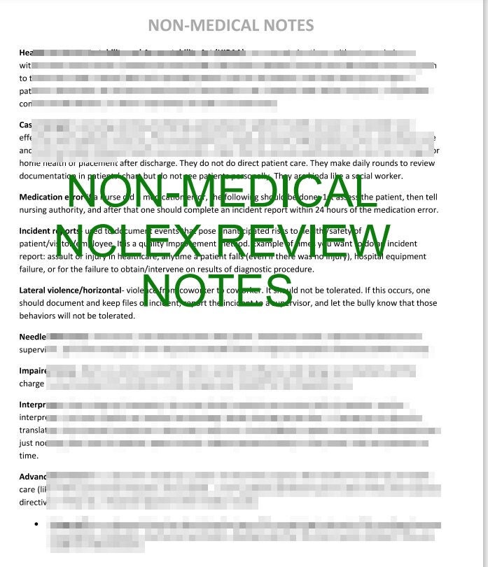 NCLEXRN Non Medical Review Etsy