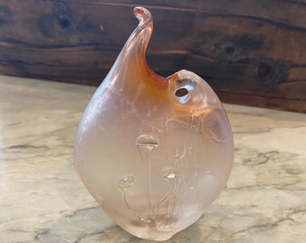Vintage Loren Chapman Art Glass Vase - California