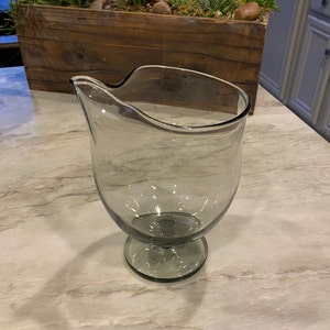 Mid Century Modern Smoky Glass Brandy Martini Pitcher by Per Lutyens for Holmegaard Elsinore Glass - Denmark