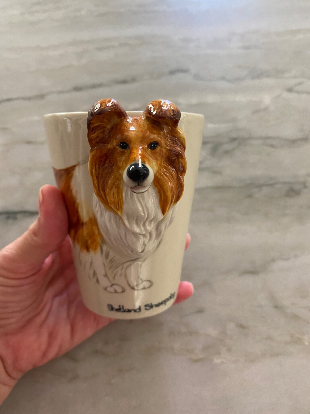 Blue Witch Ceramics Shetland Sheepdog Mug Etsy