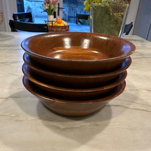 Kustom Kraft Black Walnut Small Salad Bowls (Set of 4) - USA