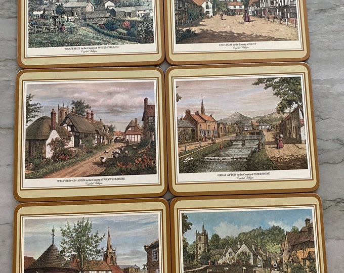 Pimpernel english Villages Small Corkbacked Placemats England set of 6 Etsy