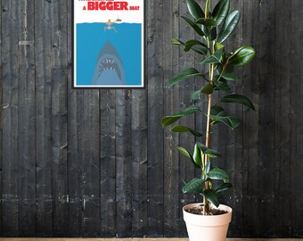 Vas a necesitar un barco más grande Póster enmarcado en papel mate