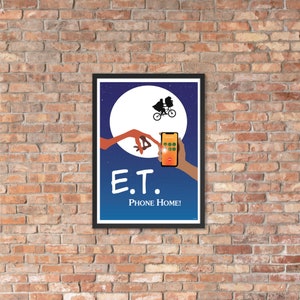 E.T. Phone Home Framed matte paper poster