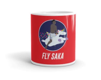 Taza brillante Fly Saka Rojo