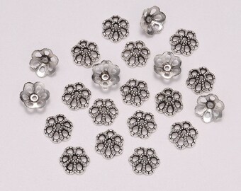 50pcs 6/8/11mm Alloy Flower Star Spacer End Beads Caps Charms for Jewelry Making 50pcs 6/8/11mm Alloy Flower Star Spacer End Beads Caps Charms for Jewelry Making