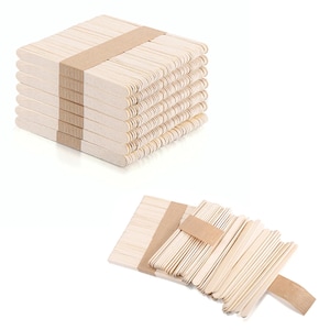 50/200pcs Wooden Craft Popsicle Sticks DIY Crafts, Home Art Projects,  Classroom Art Supplies, Used For Making Ice Cream, Waxing, Tongue  Suppressor Woo