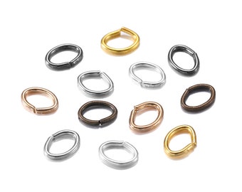 300 teile / los 4 5 6 7mm Ovale Biegeringe Split Ringe Verbinder Für Diy Schmuck Finden Machen Offene Metallringe Großhandel Liefert