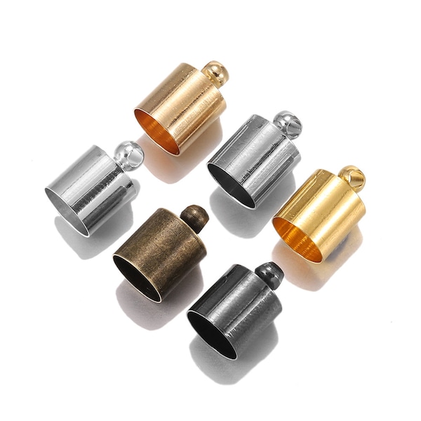 Leather Cord End Cap Etsy