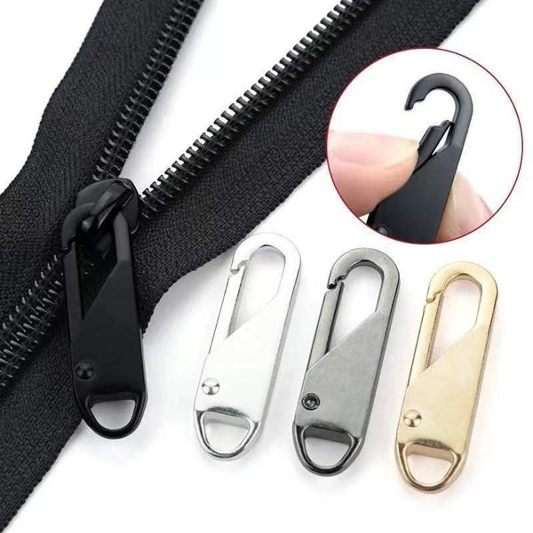 5/10PCS Removable Zipper Pull Replacement Zinc Alloy Zipper Fixer for  Suitcases Luggage Jackets