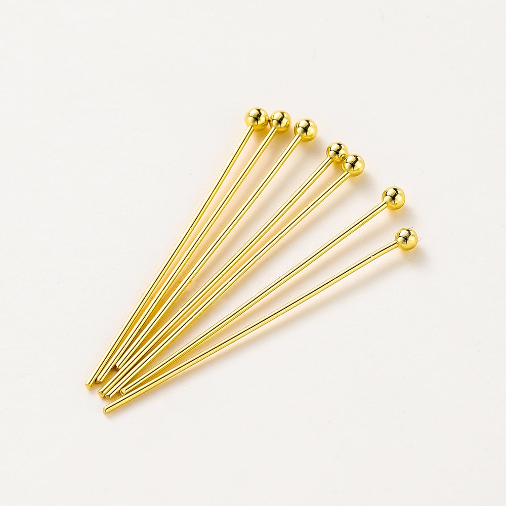 Head Pin, Flat Head Pins for Jewelry Making,supplies, Rhodium, Gold,  Silver, Bronze Head Pins, 15, 20, 30, 40, 50 Mm, 30PCS Head Pins 224 