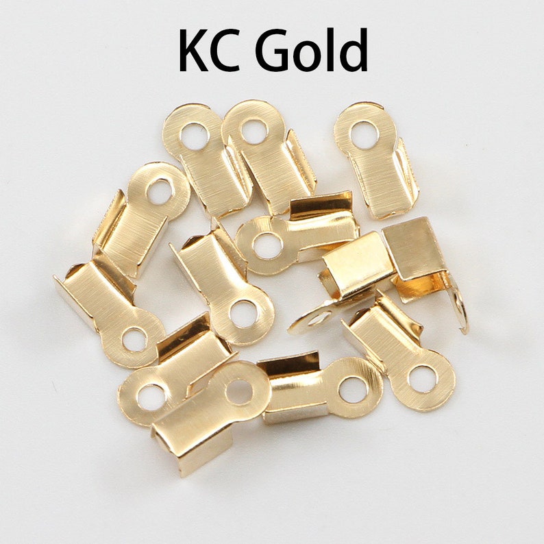 200pcs/lot Brass End Fasteners for Rhinestone Chain Fold Over Etsy