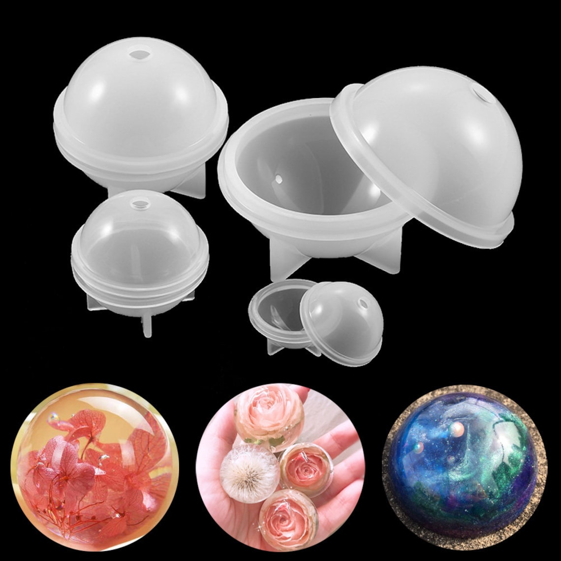 210 cm Sphere Crystal Epoxy Resin Mold For Hand Craft Etsy