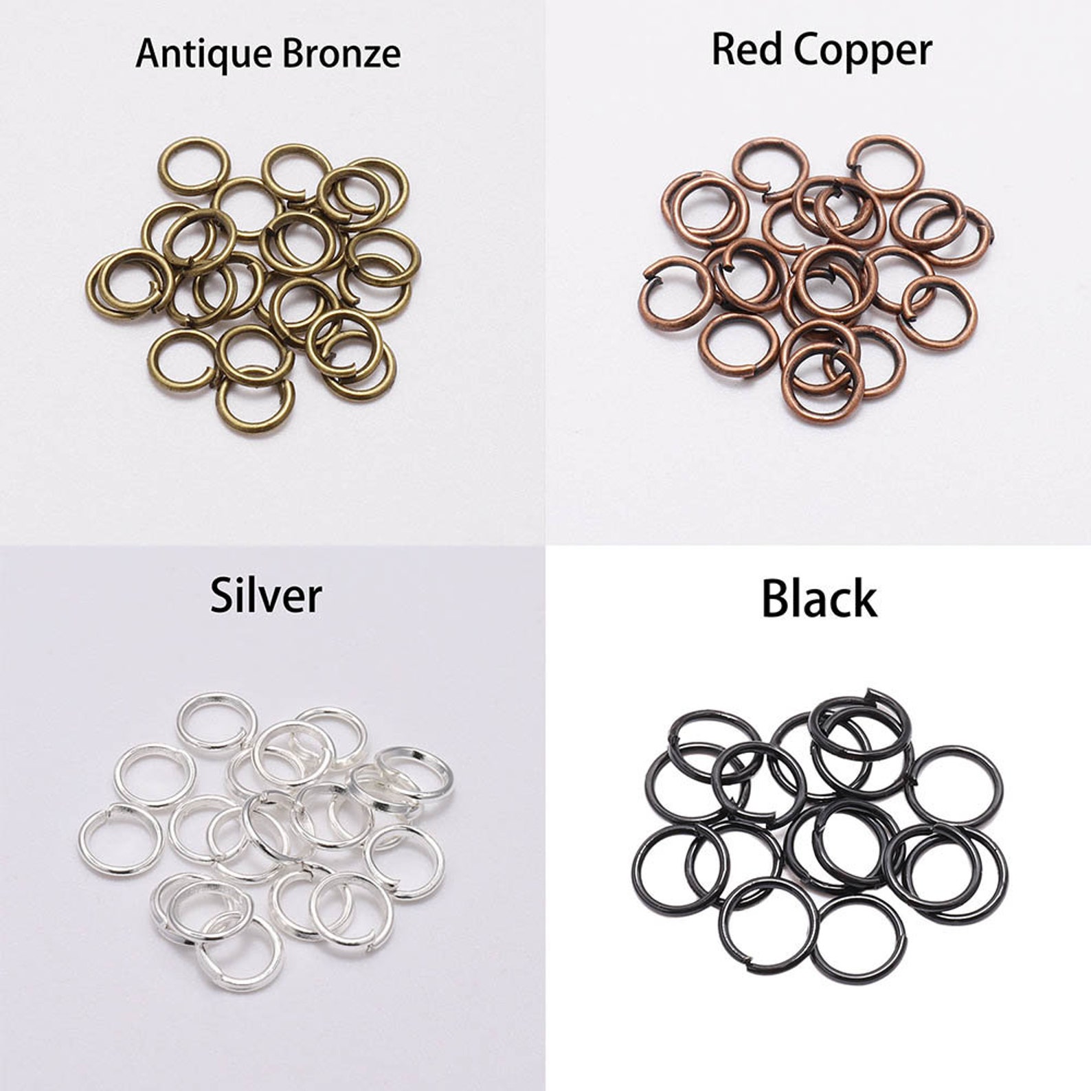 200pcs/lot 3 4 5 6 8 10mm Jump Rings Silver Split Rings Etsy