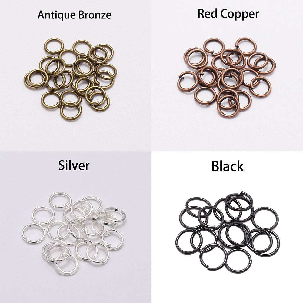 200pcs/lot 3 4 5 6 8 10mm Jump Rings Silver Split Rings - Etsy