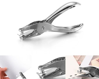1 Stück Metall Hand Lochzange Rundlocher Papierschnitt Einlochwerkzeuge Für Handwerk Stanzen Zubehör