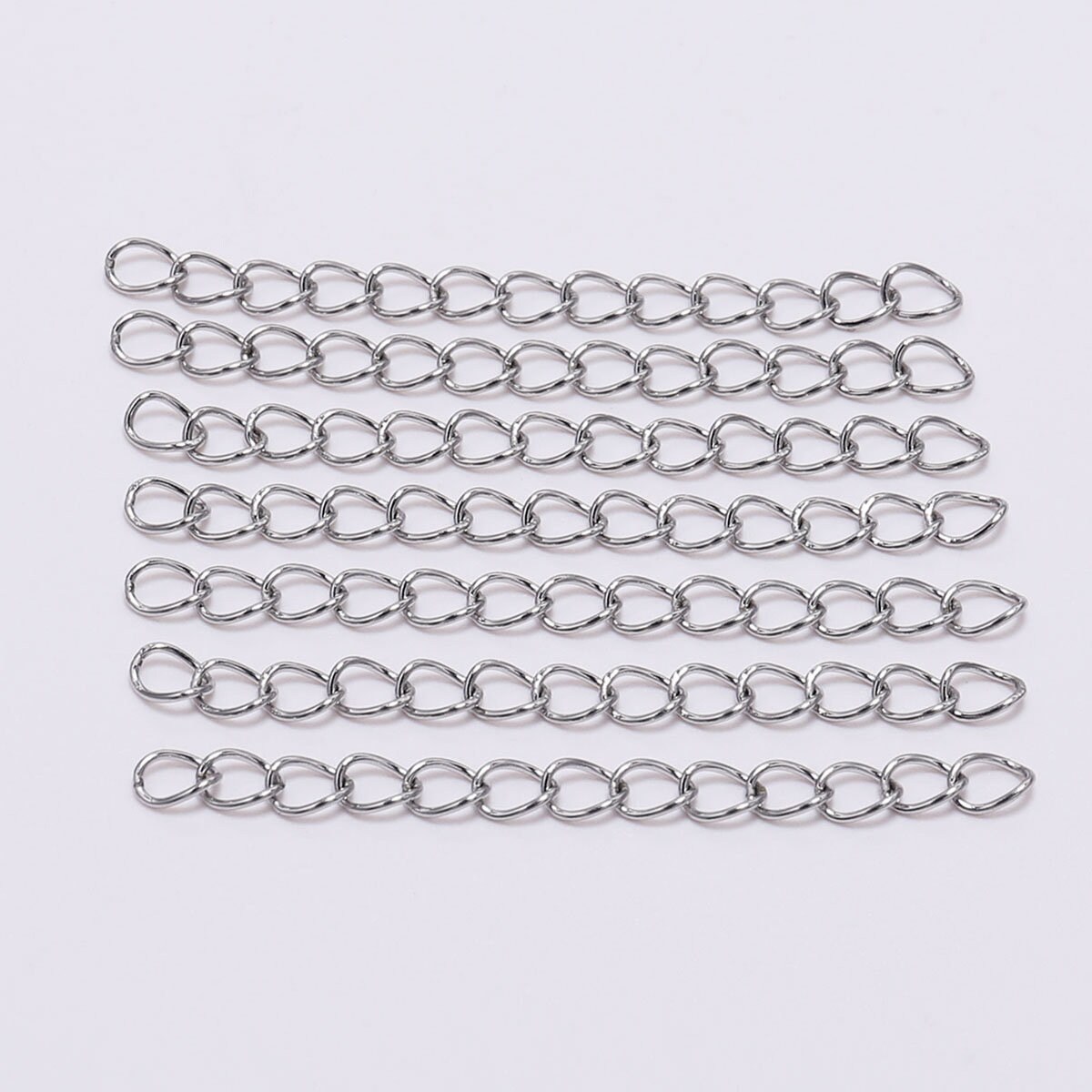 50pcs/lot 5 7cm Stainless Steel Bulk Necklace Extension Chain | Etsy