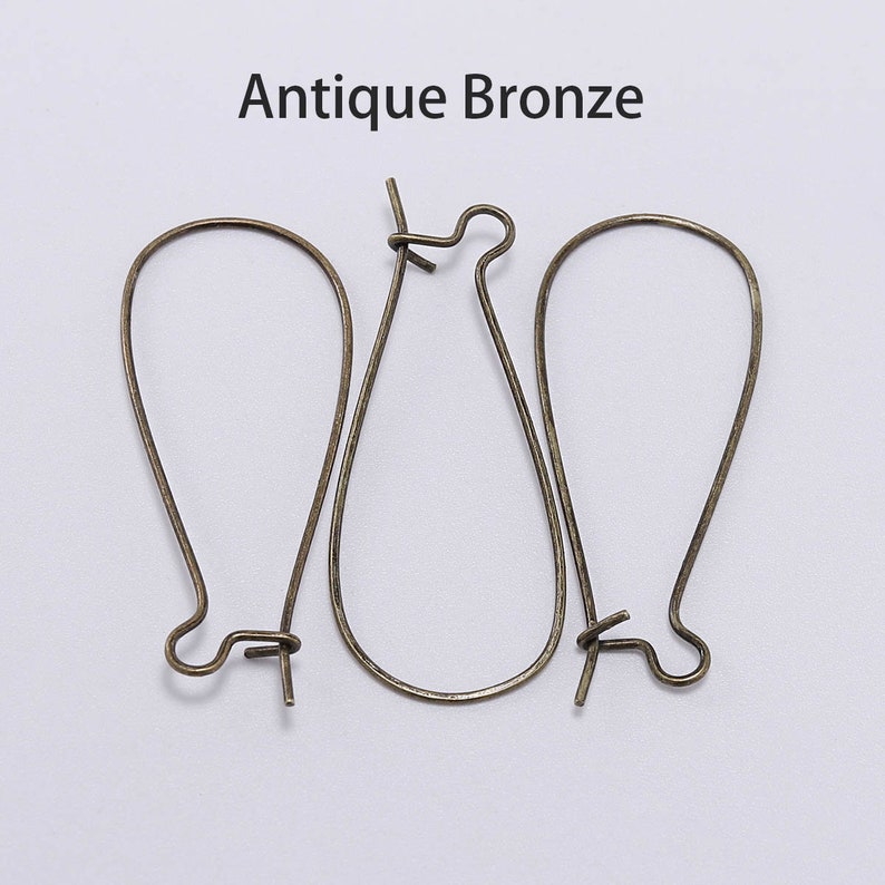 50pcs/lot Silver Gold Bronze French Lever Earring Hooks Ear Etsy