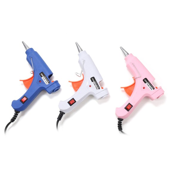 1pcs/lot 20W Heat Gun Glue Hot Gun Hot Melt Glue Gun With Glue Stick Thermo  Electric Heat Temperature Tool for DIY Jewelry Making 